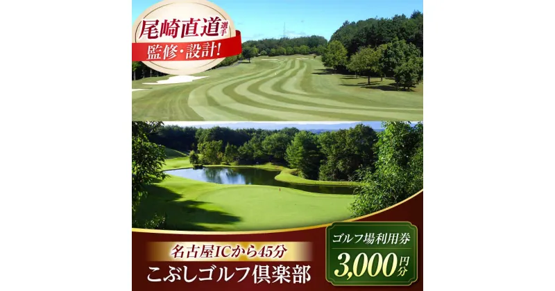 【ふるさと納税】こぶしゴルフ倶楽部　プレー割引券3000円分（寄附金区分1万円） [AVAO001]