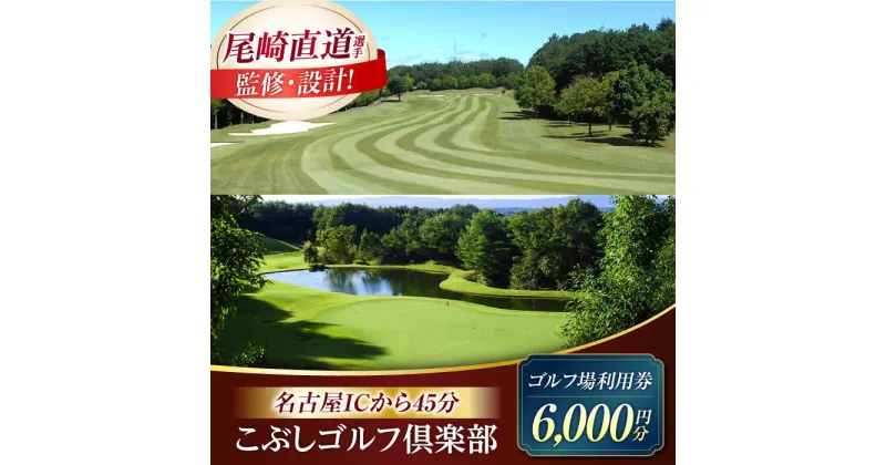 【ふるさと納税】こぶしゴルフ倶楽部　プレー割引券6,000円分（寄附金区分2万円） [AVAO002]