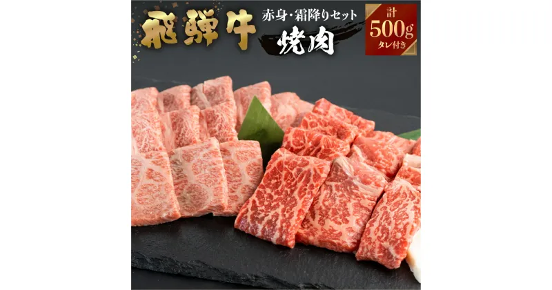 【ふるさと納税】 飛騨牛 牛肉 焼肉 赤身 霜降り 食べ比べ 250g×2種 500g A4等級以上 国産　和牛 黒毛 霜降り 贈答 バーベキュー BBQ のし対応 お祝い ギフト ご褒美 誕生日 記念日 ご当地 取り寄せ 20000円 [S340]