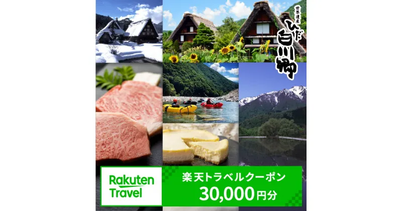 【ふるさと納税】岐阜県白川村の対象施設で使える 楽天トラベルクーポン 寄付額100,000円　30,000pt 白川郷 宿泊券 旅行券 飛騨 世界遺産 アニメ ひぐらし 聖地巡礼 楽天トラベル宿泊予約 観光 チケット 合掌造り