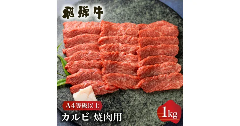 【ふるさと納税】白川郷 飛騨牛 カルビ（肩バラ肉）焼肉用 1kg ブリスケット 牛肉 国産 焼き肉 A4等級以上 A4 A5 等級 高山米穀 岐阜県 白川村 贅沢 冷凍 30000円 3万円 [S337]