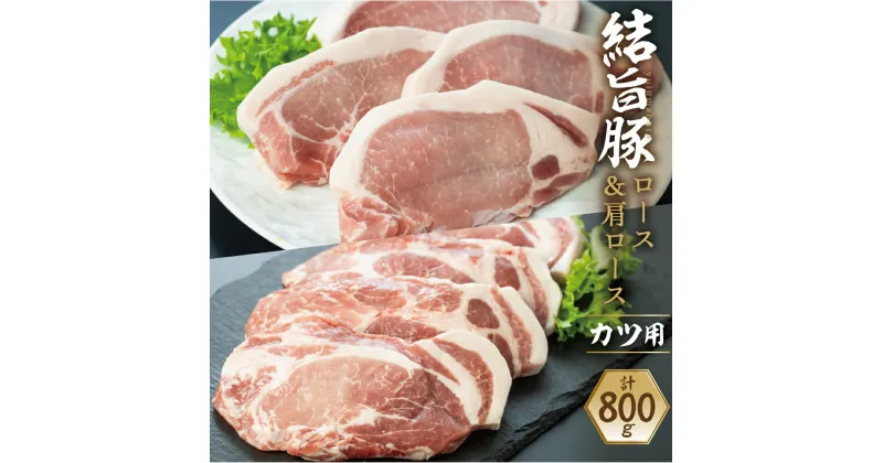 【ふるさと納税】白川郷 結旨豚 ロース 肩ロース とんかつ 食べ比べセット 計800g 豚肉 国産 白川村 100g×8枚 小分け ポークステーキ カツ トンカツ ブランド豚 12000円 抗生物質 合成抗菌剤不使用 [S298]