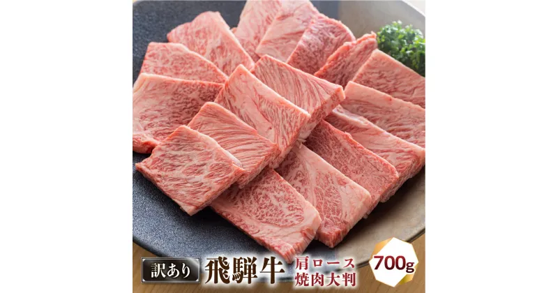 【ふるさと納税】 飛騨牛 A5等級 焼肉用 700g 大判 不揃い のため 訳あり 訳アリ 肩 ロース 霜降り 焼き肉 やきにく 黒毛和牛 にく アウトドア キャンプ BBQ 肉 牛肉 お肉 和牛 冷凍 霜降り 日時指定不可 A5 25000円 [S427]