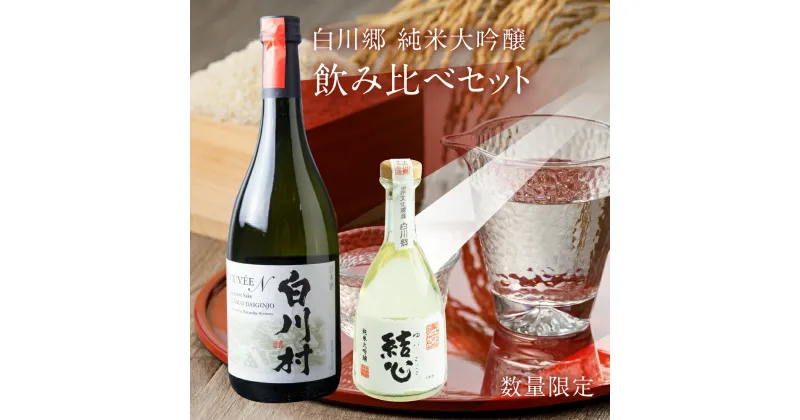 【ふるさと納税】純米大吟醸 飲み比べセット 結心 500ml CUVEE45 720ml 1本 ずつ お酒 日本酒 白川村産 山田錦 やまだにしき 氷温熟成 特別なお酒 飛騨 の 地酒 世界遺産 白川郷 村内限定品 渡辺酒造店 蒲酒造場 オリジナル品 地酒 限定 ひだほまれ [S429]