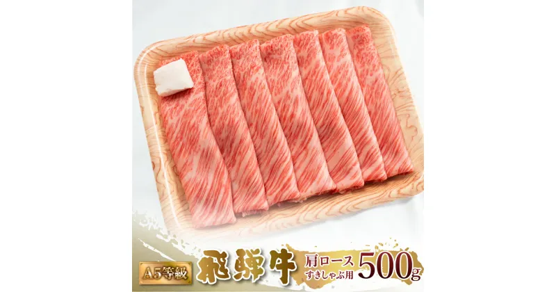 【ふるさと納税】A5等級 飛騨牛 肩ロース すき焼き しゃぶしゃぶ 500g 霜降 霜降り肉 すきやき 肉 牛肉 お肉 和牛 冷凍 岐阜県 国産 ブランド牛 鍋 グルメ お取り寄せ 22000円 [S546]