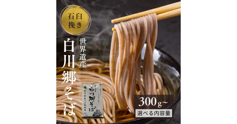 【ふるさと納税】内容量 お届け回数 が選べる 世界遺産白川郷そば 2～3人前 300g 1袋 2袋 定期便3回お届け 蕎麦 ソバ そば 半生そば 年越しそば 年末 ざるそば 麺 常温保存 岐阜県 白川村 4000円 7000円 21000円 [S636]