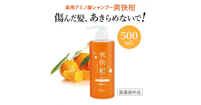 【ふるさと納税】薬用 ノンシリコン アミノ酸 シャンプー 爽快柑 500ml | 雑貨・日用品・美容・ヘアケア