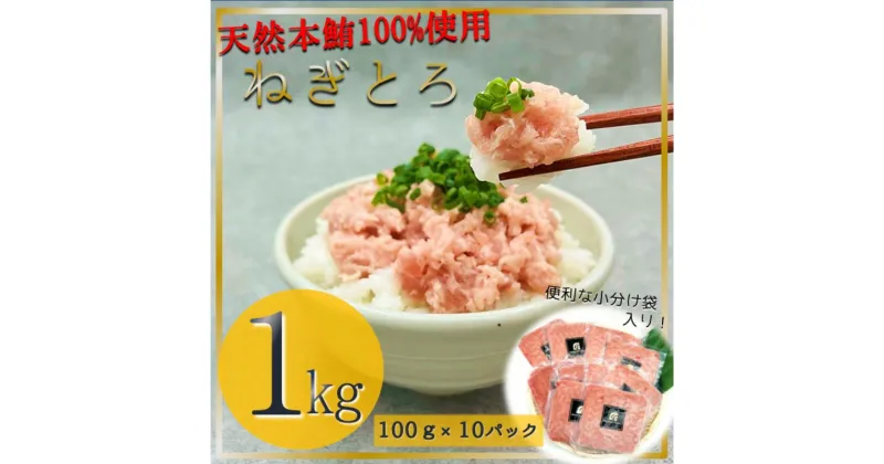 【ふるさと納税】天然本鮪 ねぎとろ 計1kg：100g 10パックセット【静岡市清水】冷凍 マグロ たたき ネギトロ丼 手巻き寿司 小分け 即席 海の幸 【配送不可：離島】 | 魚貝類 海鮮 寿司ネタ 便利