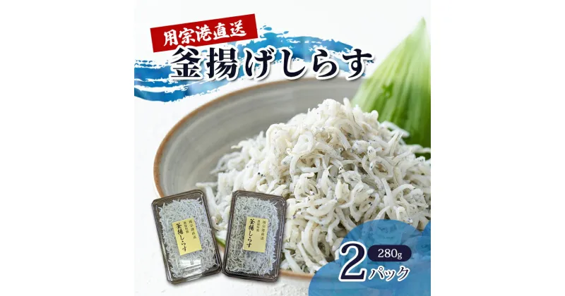 【ふるさと納税】用宗港直送釜揚げしらす（280g×2パック） シラス 釜揚 釜揚げ パック 新鮮 冷蔵 | 魚 魚介 魚介類 海鮮 海の幸 しらす