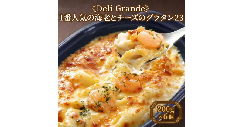 【ふるさと納税】《Deli Grande》1番人気の海老とチーズのグラタン23 6個【冷凍】 | 惣菜 冷凍 冷凍食品 冷食 洋食 ランチ 夕飯 手軽 時短 濃厚 海老の旨味