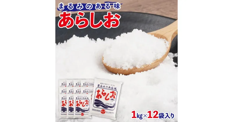 【ふるさと納税】あらしお 1kg×12袋入り