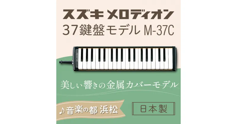 【ふるさと納税】美しい響きの金属カバーモデル スズキ メロディオン M-37C　雑貨・日用品・メロディオン・教育用メロディオン・楽器