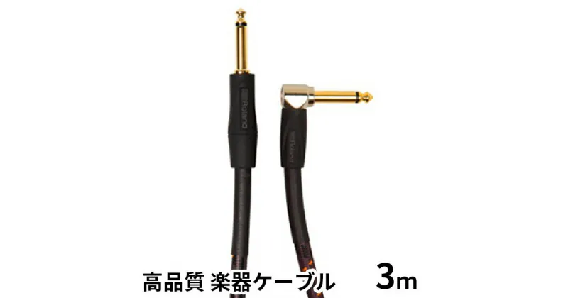 【ふるさと納税】【Roland純正】高品質楽器ケーブル 3m/RIC-G10A【配送不可：離島】　雑貨・日用品