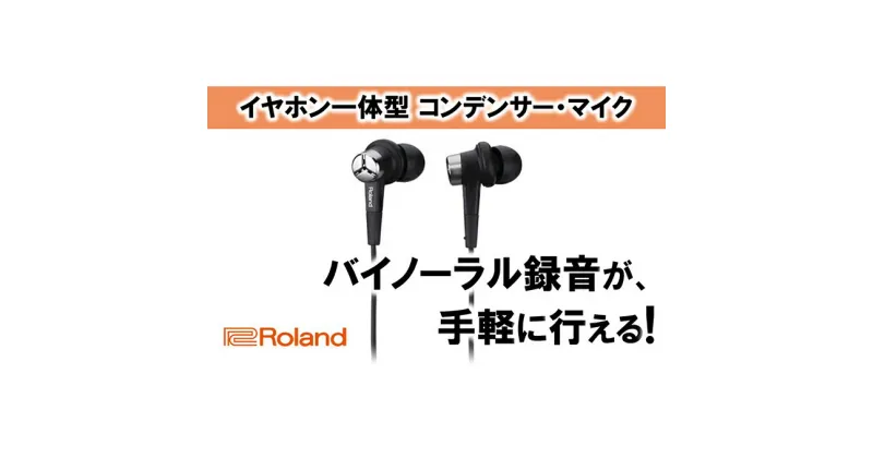 【ふるさと納税】【Roland】バイノーラルイヤホンマイク/CS-10EM【配送不可：離島】　雑貨・日用品・イヤホンマイク・ローランド・バイノーラル録音