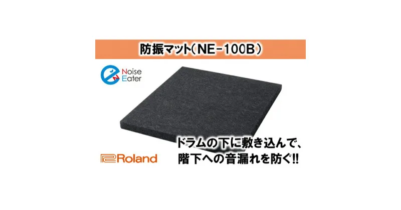 【ふるさと納税】防音 マット ドラム 防振マット NE-100B Roland 防振 防音マット 音楽 雑貨 日用品 床 床に敷く 電子ドラム オーディオ 音響機器 楽器 日本製 国産 ローランド roland 静岡 静岡県浜松市 浜松 【配送不可：離島】