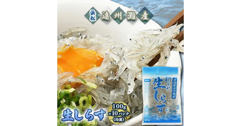 【ふるさと納税】【数量限定】浜松生しらす（冷凍）100g×10パック　魚貝類・しらす・数量限定・生しらす・冷凍・10袋　お届け：※お届けに1ヶ月前後かかる場合がございます。