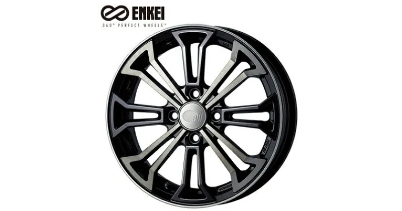 【ふるさと納税】ENKEIアルミホイール“all eight”Black Clear【配送不可：離島】　雑貨・日用品