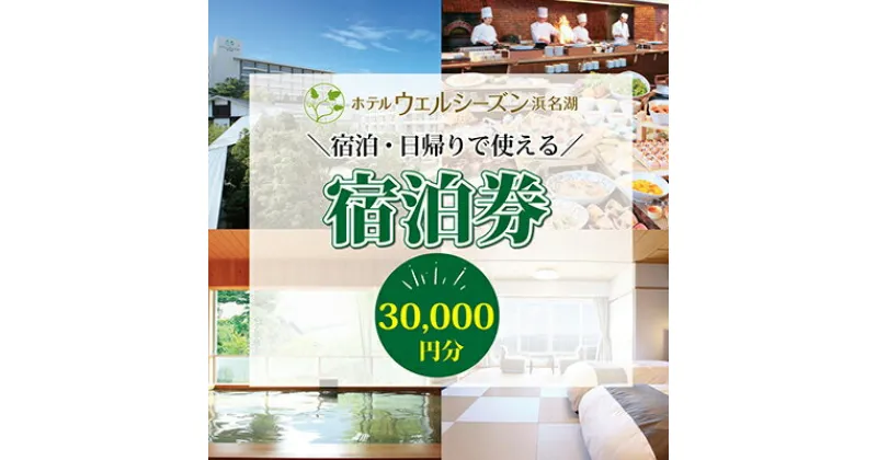 【ふるさと納税】宿泊券 浜名湖 舘山寺温泉 ホテルウェルシーズン浜名湖 30000円 宿泊チケット 宿泊補助券 旅行券 宿泊 旅行 日帰り チケット リゾートホテル ホテルウェルシーズン 温泉 バイキング レストラン サウナ 静岡 静岡県 浜松市　お届け：10日～1か月