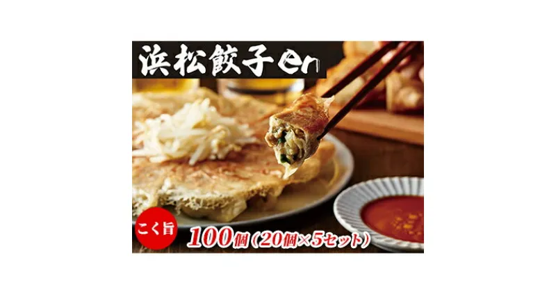 【ふるさと納税】餃子好き社員有志が創り上げた究極の逸品！こく旨 浜松餃子en 100個（20個×5セット・たれ付き）【配送不可：離島】　 惣菜 冷凍 冷凍餃子 夕飯 おかず 中華 シャキシャキ食感 おつまみ