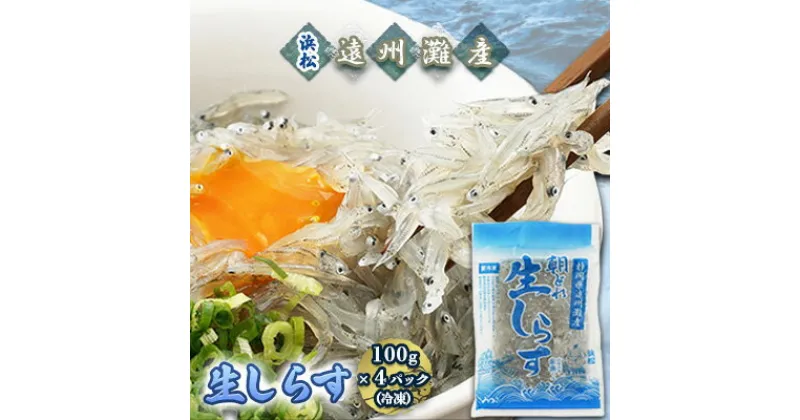 【ふるさと納税】【数量限定】浜松生しらす（冷凍）100g×4パック　 魚貝類 海の幸 海鮮 冷凍しらす 鮮度がいい 厳選生しらす 冷凍生しらす ご飯のお供 しらす丼 海鮮丼 　お届け：※お届けに1ヶ月前後かかる場合がございます。