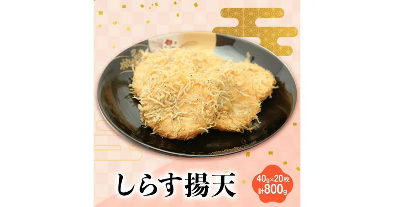 【ふるさと納税】しらす揚天 40g×20枚　計800g 国産 静岡県 練り物 おつまみ おでん 煮物 食材 料理 食品