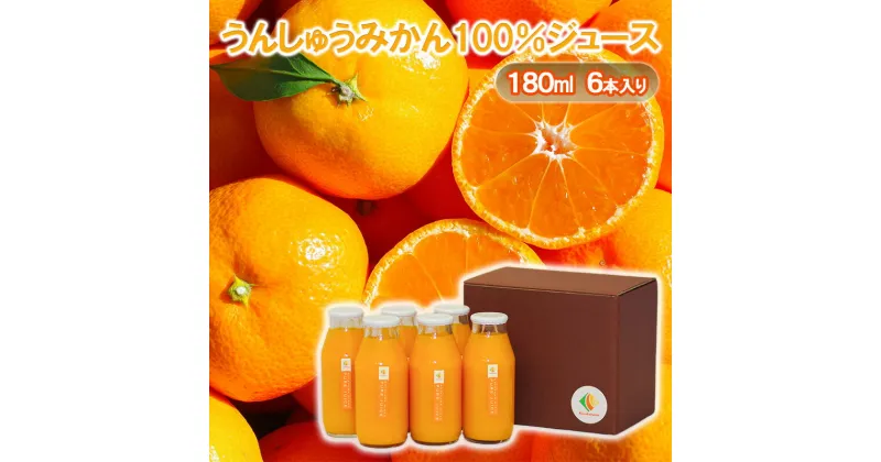 【ふるさと納税】うんしゅうみかん100％ジュース180ml　6本入り 温州みかん