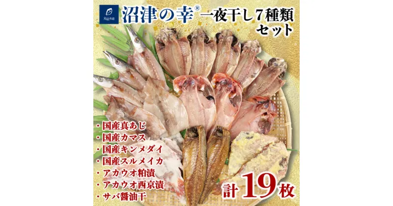 【ふるさと納税】 干物 魚 一夜干し 沼津の幸 豪華 7種類 セット 真あじ 金目鯛 かます スルメイカ 赤魚 サバ (H)