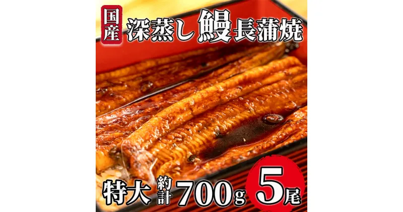 【ふるさと納税】 うなぎ 蒲焼 国産 5尾 1尾 約140g～150g 大 たれ付き 漁協オリジナル 深蒸し 沼津市 静岡