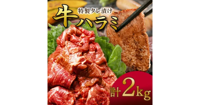 【ふるさと納税】 肉 牛肉 ハラミ 牛ハラミ肉 こだわり タレ漬け 2kg ( 500g × 4パック ) 大容量 大満足 焼肉